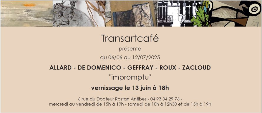 Exposition Allard - De Domenico - Geffray - Roux Giuge - Zacloud